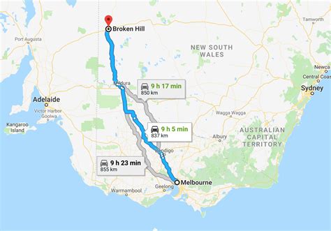 How far is Mildura from Whyalla